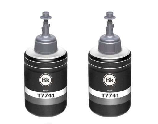 Compatible Epson T7741 Twin Black Ink Bottles