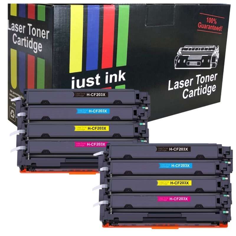 Compatible HP 203X (CF540X/CF541X/CF542X/CF543X) Toner Multipacks x 2