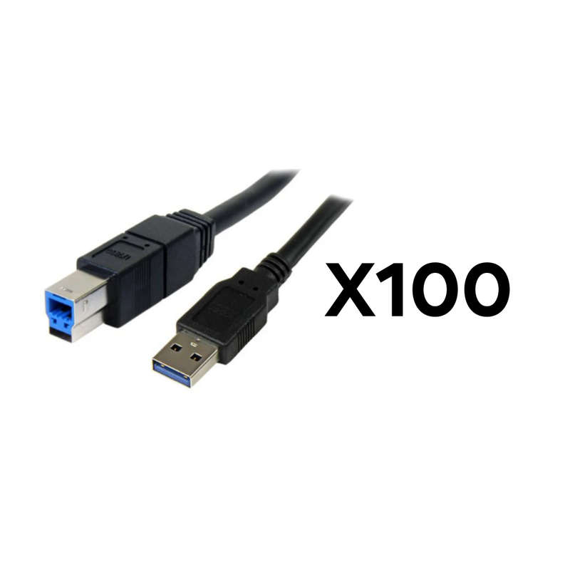 Batch of 100x Printer Cables - USB 3.0