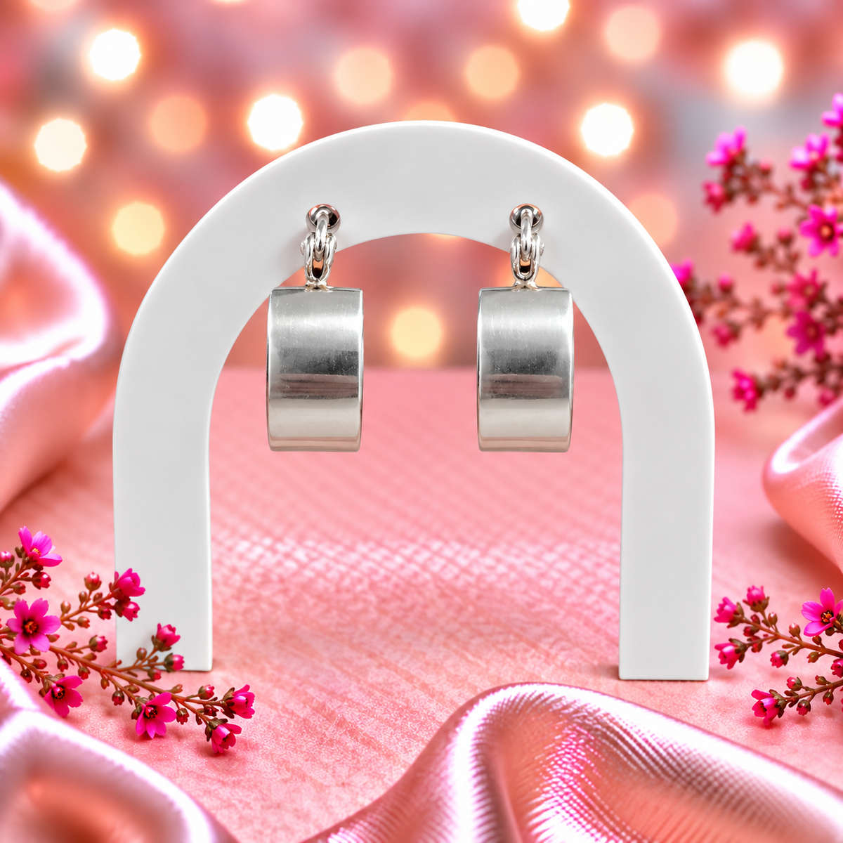 Sterling Silver 18mm Bulky Creole Hoops