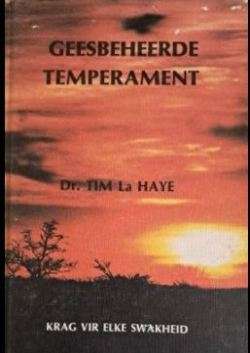Geesbeheerde temperament - Tim La Haye