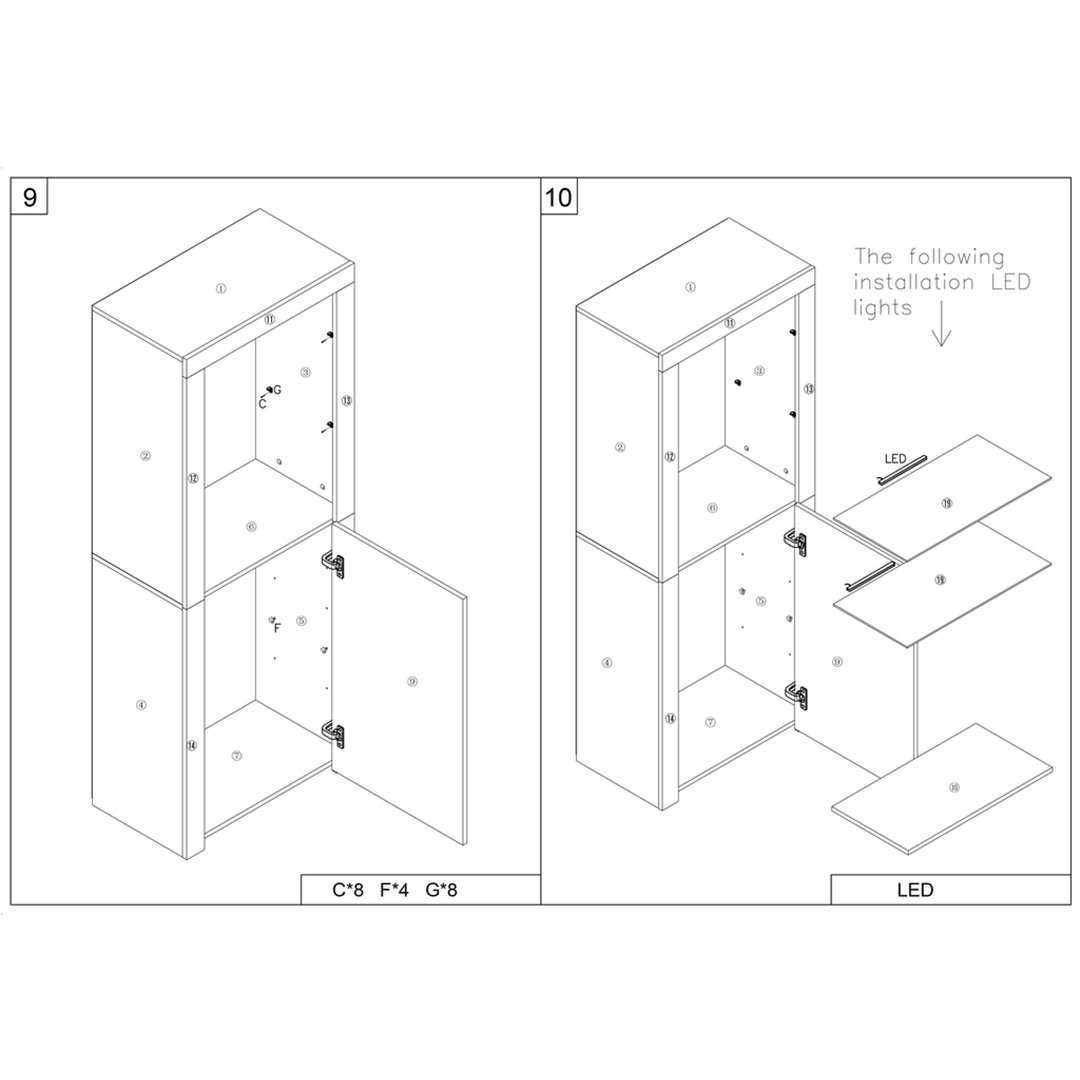 KC FURN-Bloom HighGloss Sideboard