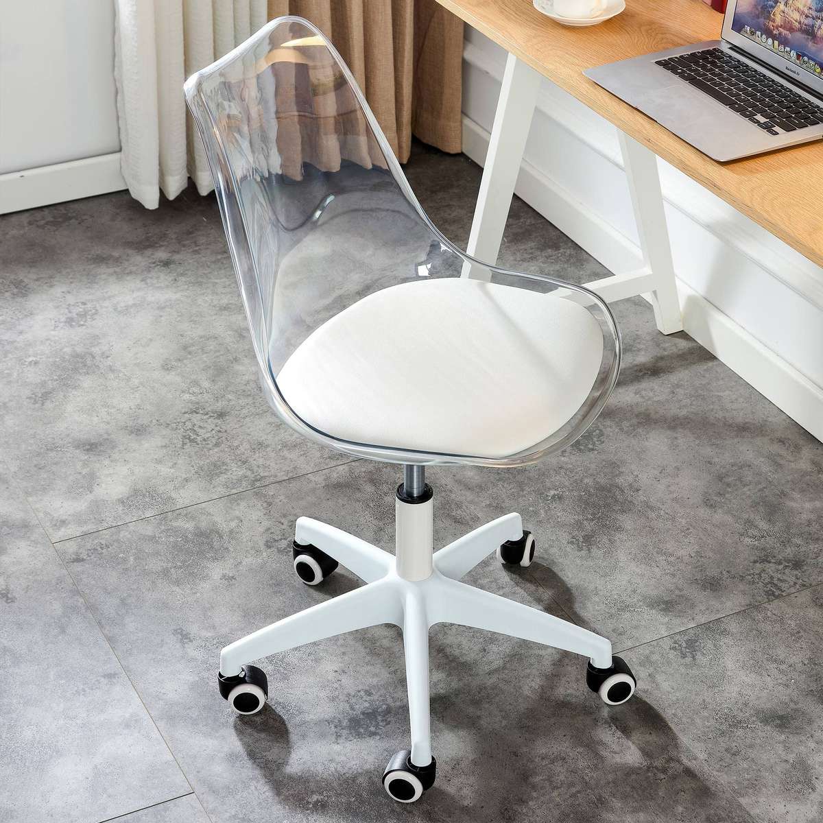 KC Furn-Transparent Eiffel Office Chair