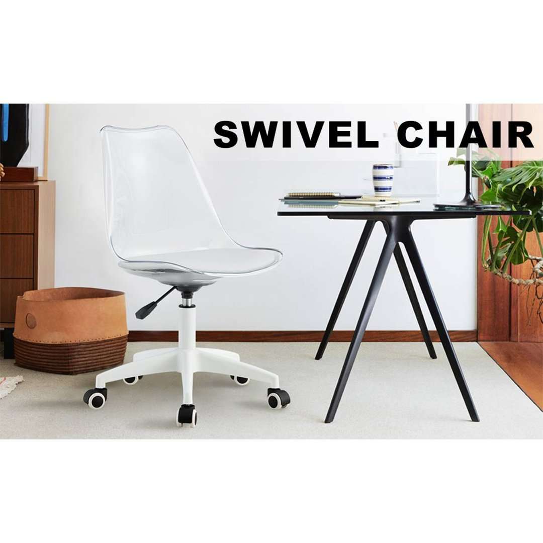 KC Furn-Transparent Eiffel Office Chair