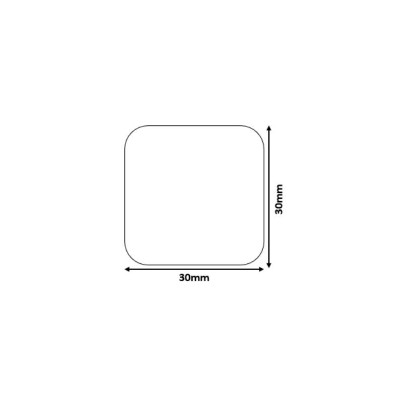 B21/B3S White - Square 30x30mm (230 labels)