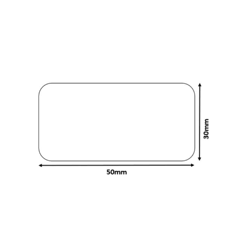 B21/B3S White - Rectangular 50x30mm (230 labels)