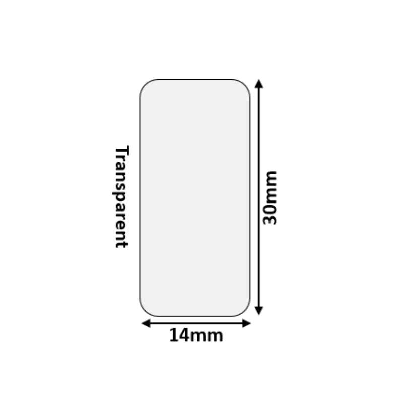 D110 transparent - Rectangular 14x30mm (210 labels)