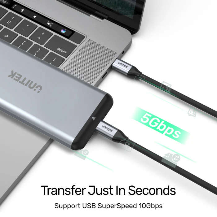 Full-Featured USB-C 100W PD Fast Charging Cable with 4K@60Hz and 5Gbps (USB 3.0) (2M)