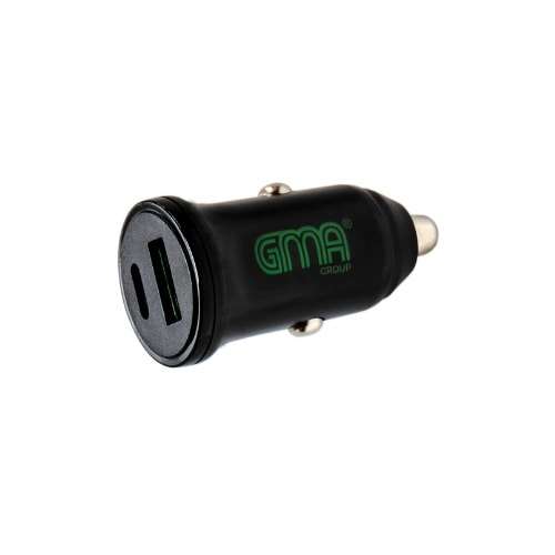 GMA Car Charger USB & USB-C Black