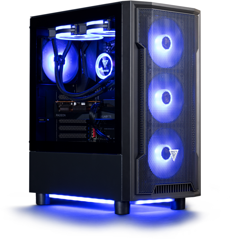 GAMDIAS ATHENA M6 GAMING CASE - Black / Mesh Front Panel