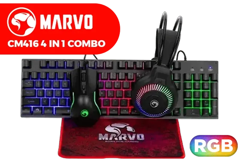 MARVO CM416 LOOT40 4 IN 1 Gaming Combo