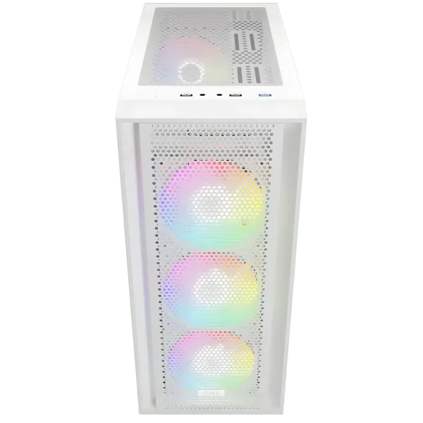 GAMDIAS Aura GC2 Elite White ATX Mid Tower Gaming PC Case