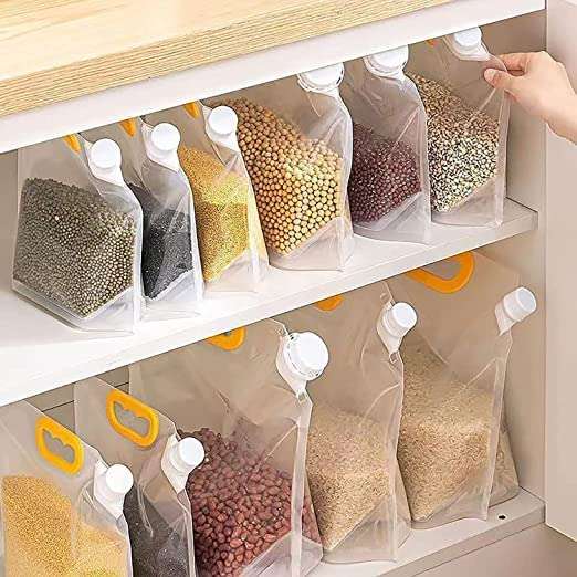5L Refillable Plastic Food or Beverage Storage Bag (pack of 5)
