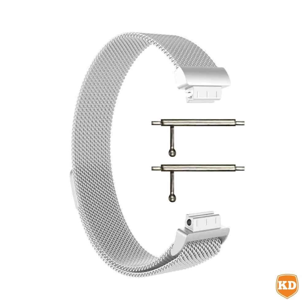 Killer Deals Milanese Steel Strap for Fitbit Inspire 2 - Silver - M-L