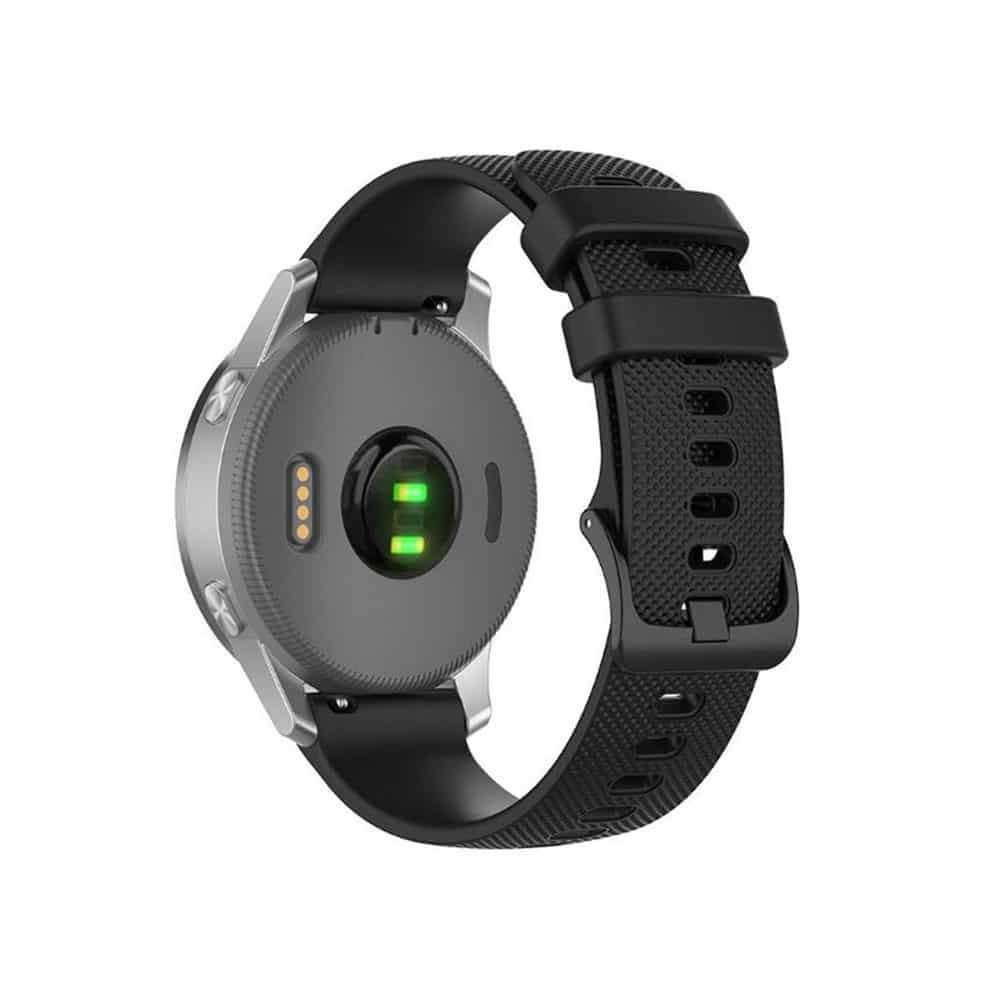 Killer Deals Garmin Forerunner 245/645/Vivoactive 3/Vivomove/Venu Silicone Strap - Black