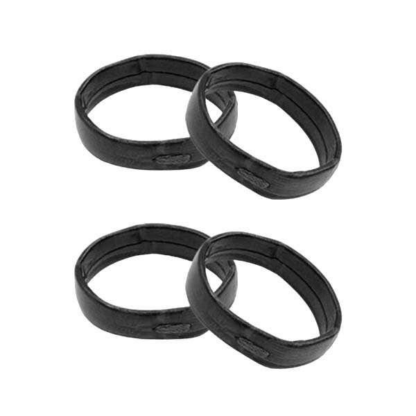 Killer Deals 21MM Leather band saver,4pcs/set - Black