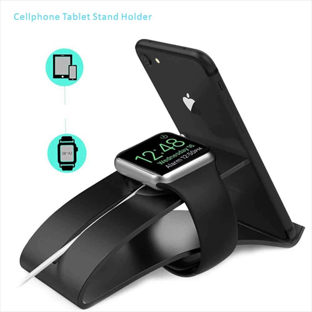 Killer Deals Aluminum Apple Iphone Iwatch Stand- Black