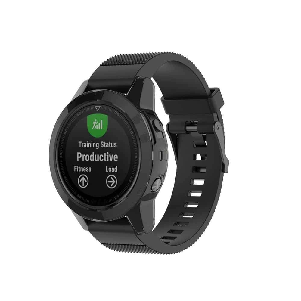 Killer Deals 47mm TPU Silicone Protective Case for Garmin Fenix 5 - Black