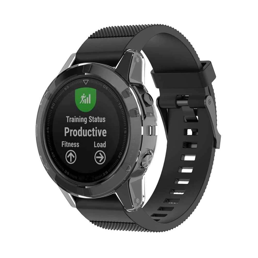 Killer Deals 47mm TPU Silicone Protective Case for Garmin Fenix 5 - Clear
