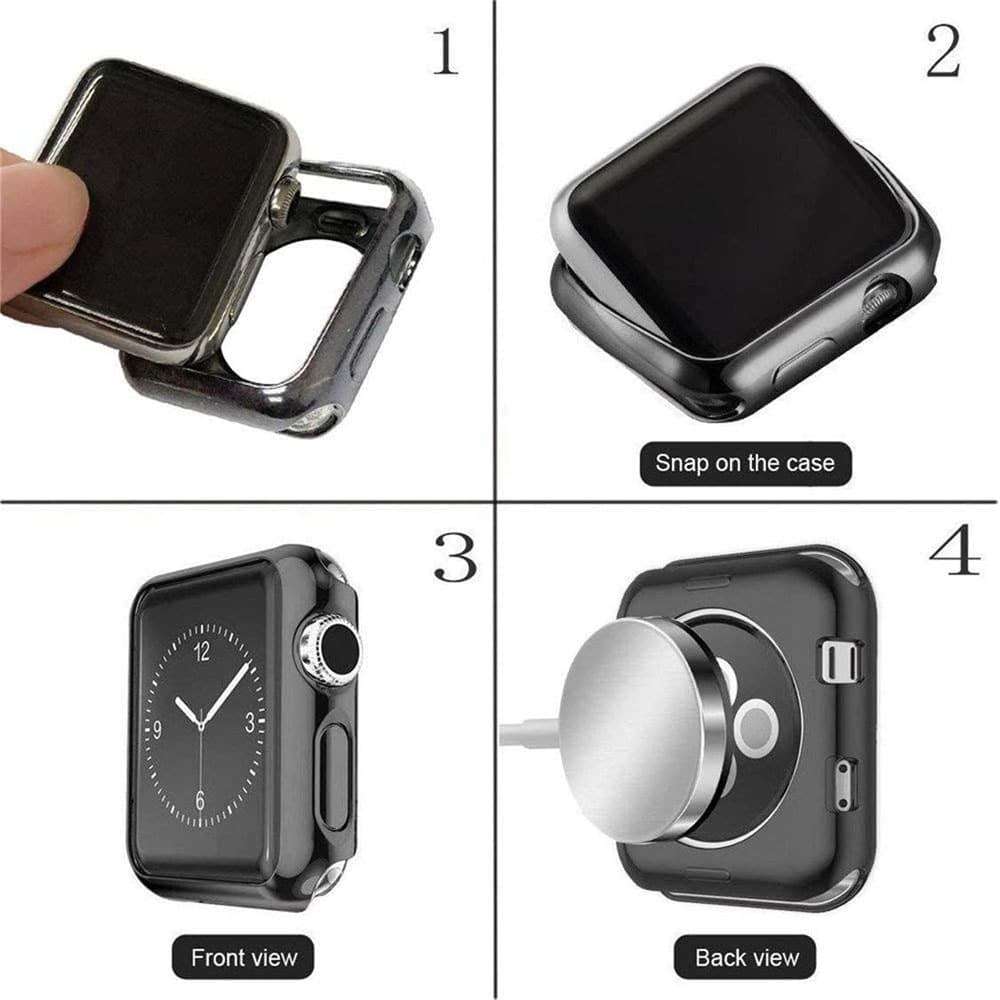 Killer Deals Protective frame case for Apple iWatch 7 (45mm) - Black