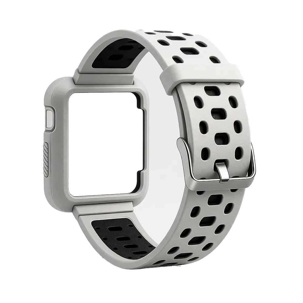 Killer Deals Silicone Strap & Case Compatible with 38mm iWatch - White, Black