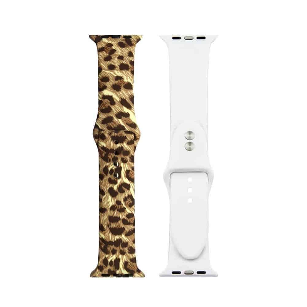 Killer Deals 38/40/41mm Leopard Print Apple Watch Silicone Strap