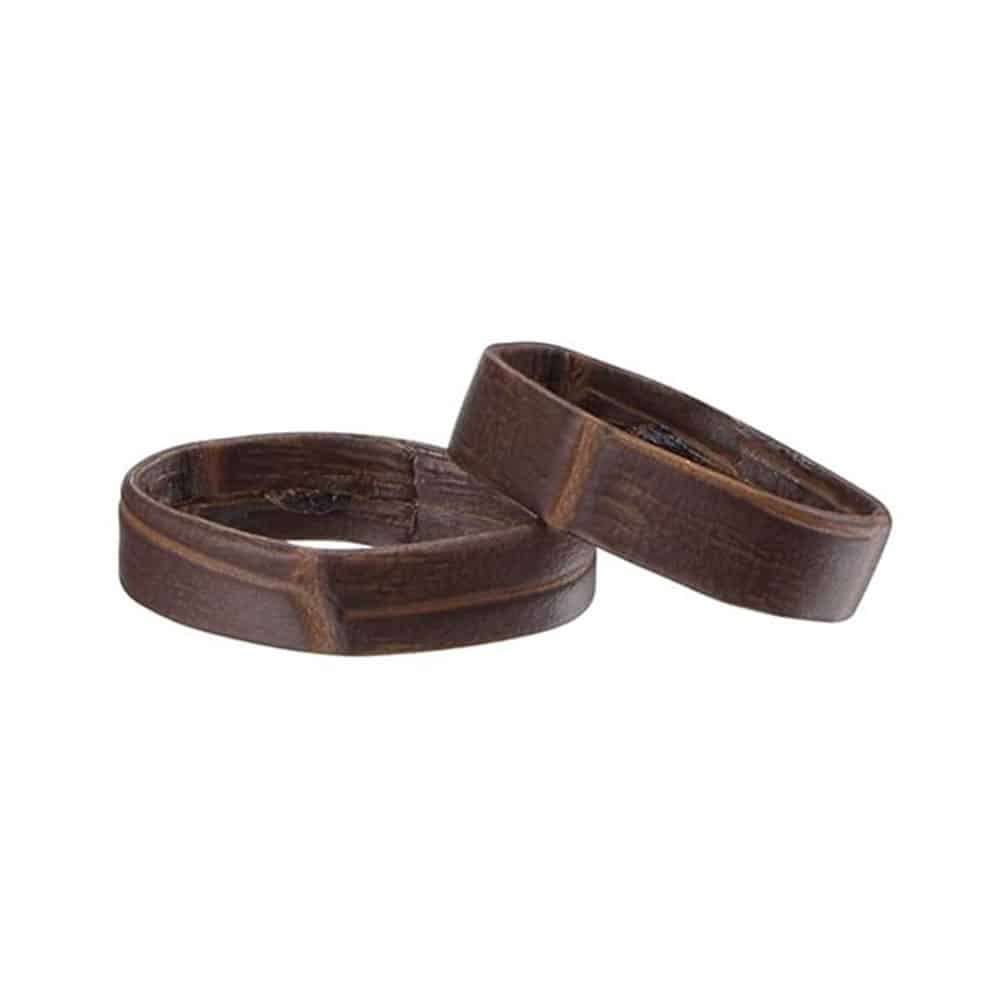 Killer Deals 24MM Leather band saver,4pcs/set - Dark Brown