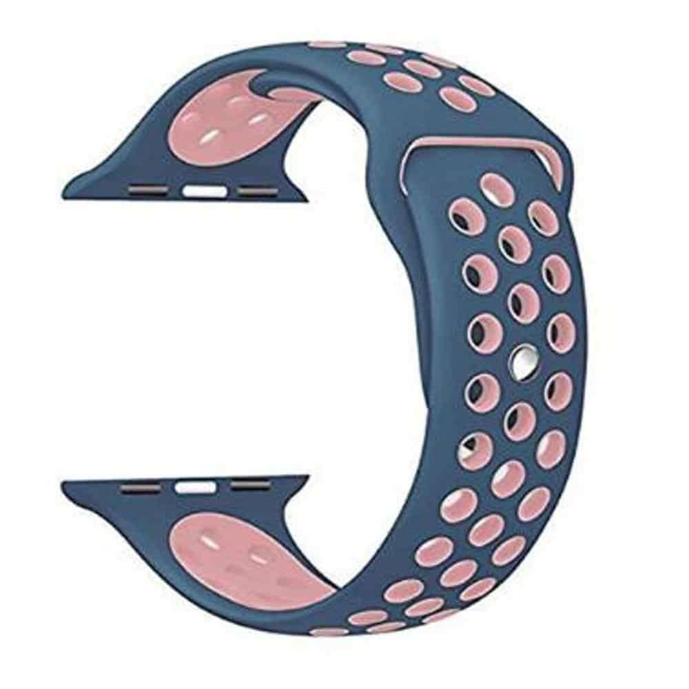 Killer Deals Silicone Strap for 42/44/45/49mm Apple Watch (S/M) - Navy & Pink