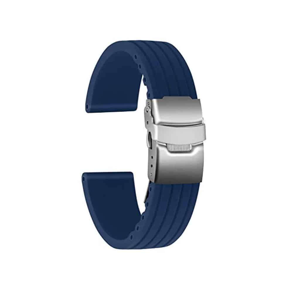 Killer Deals 22MM Waterproof Silicone Rubber Watch Strap  - Navy