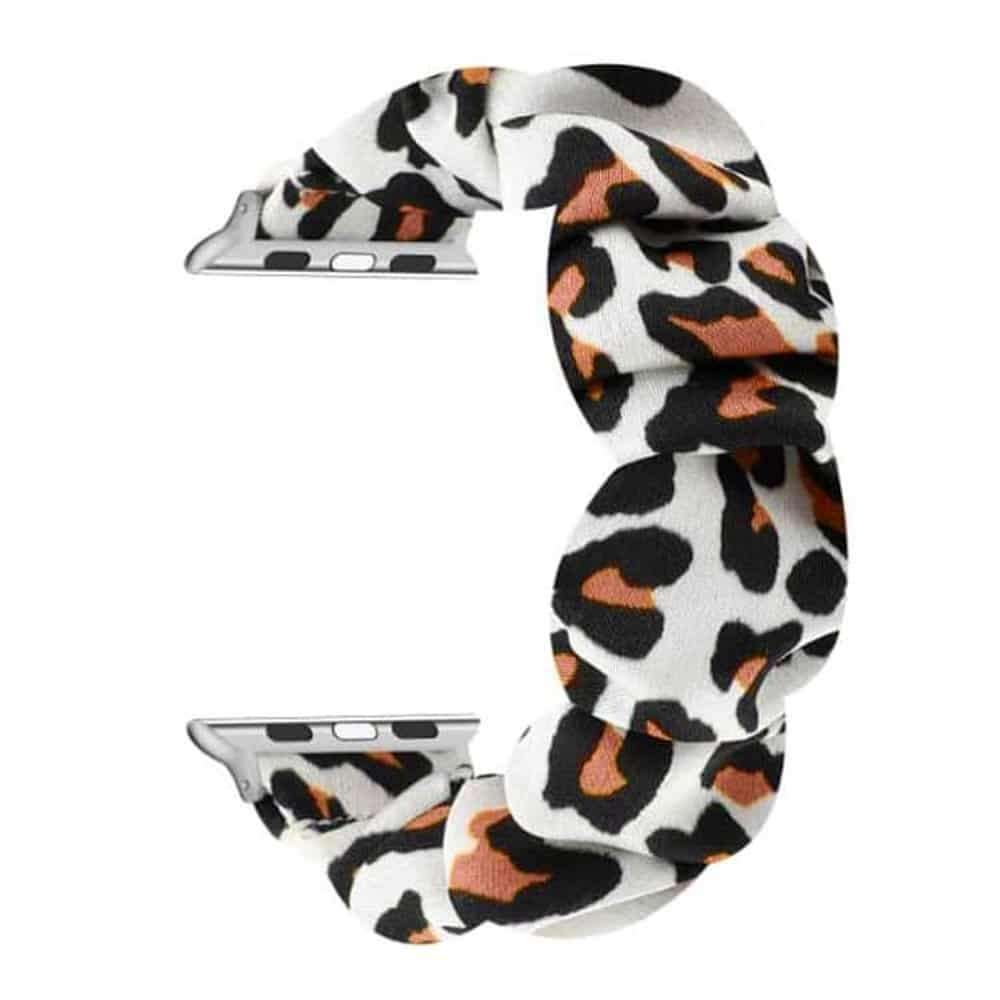 Killer Deals 42/44/45/49mm Apple Watch replacement scrunchie strap - Leopard