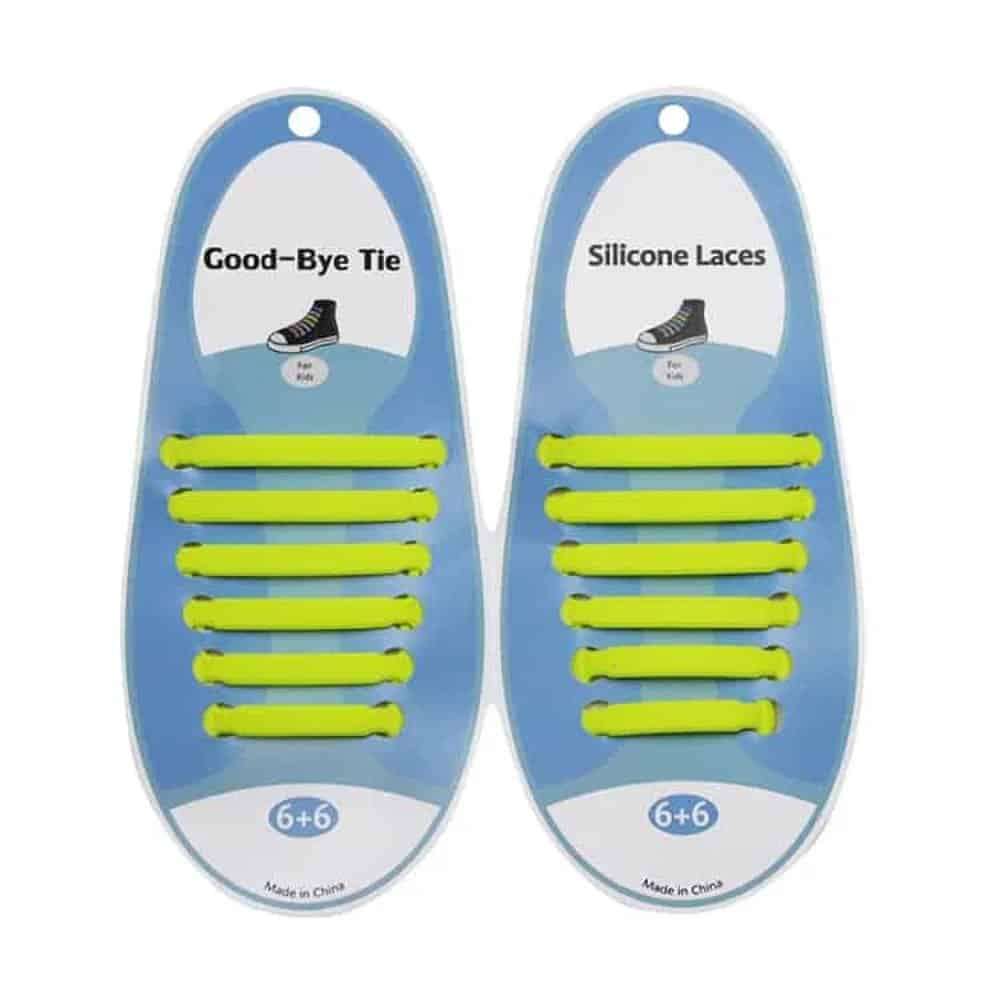 Killer Deals elastic lazy no-tie silicone speed laces - Yellow (Adults)