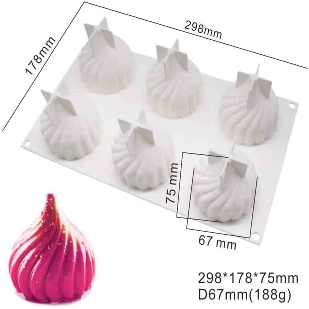 Killer Deals Non-Stick 6 3D Russian Tale Silicone Dessert Baking Mould