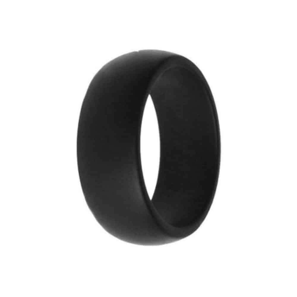 Killer Deals Unisex Wedding/Commitment/Exercise Silicone Ring (L/XL) Black