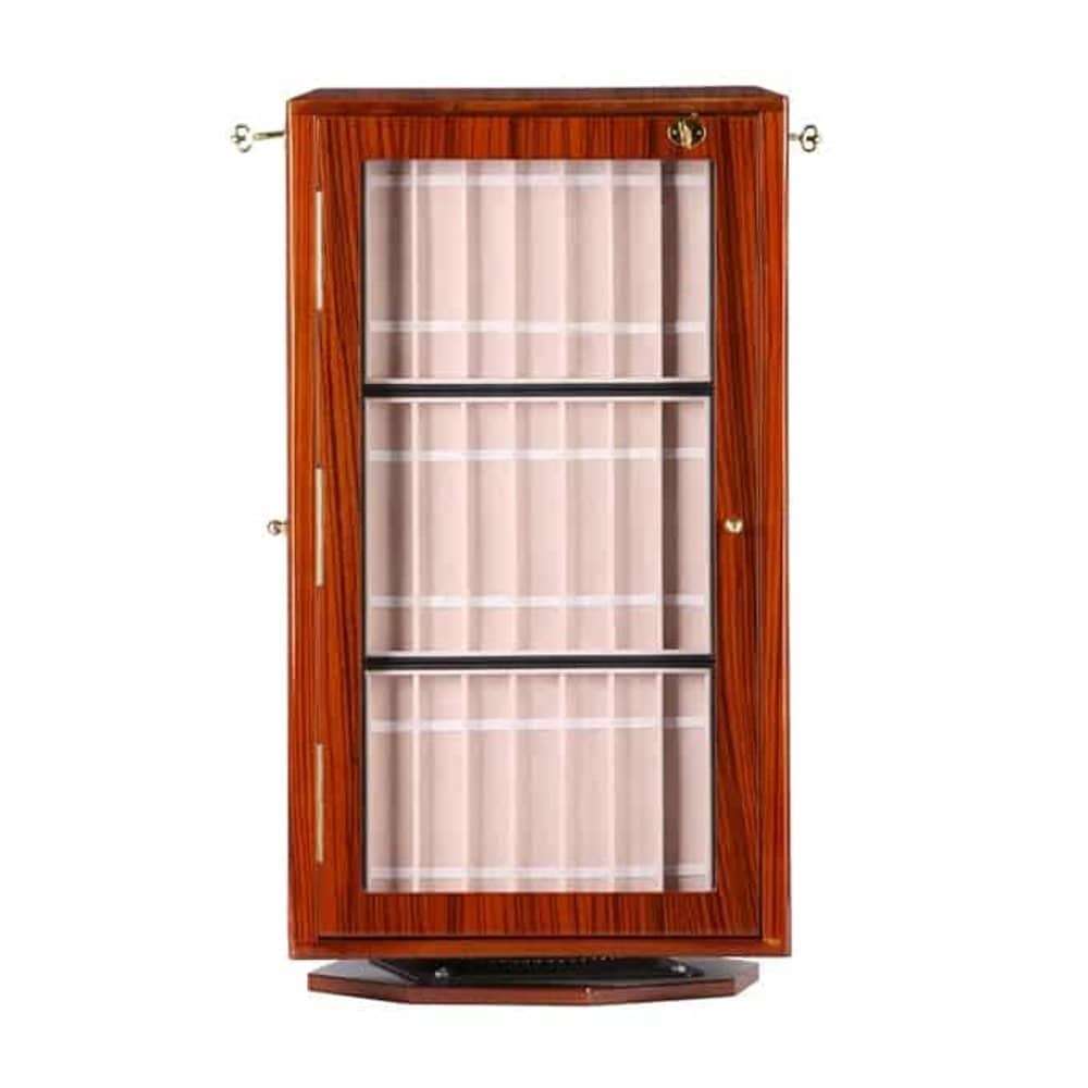 Killer Deals 84 Compartment Watch Strap Wooden Cabinet Lockable Display Organizer