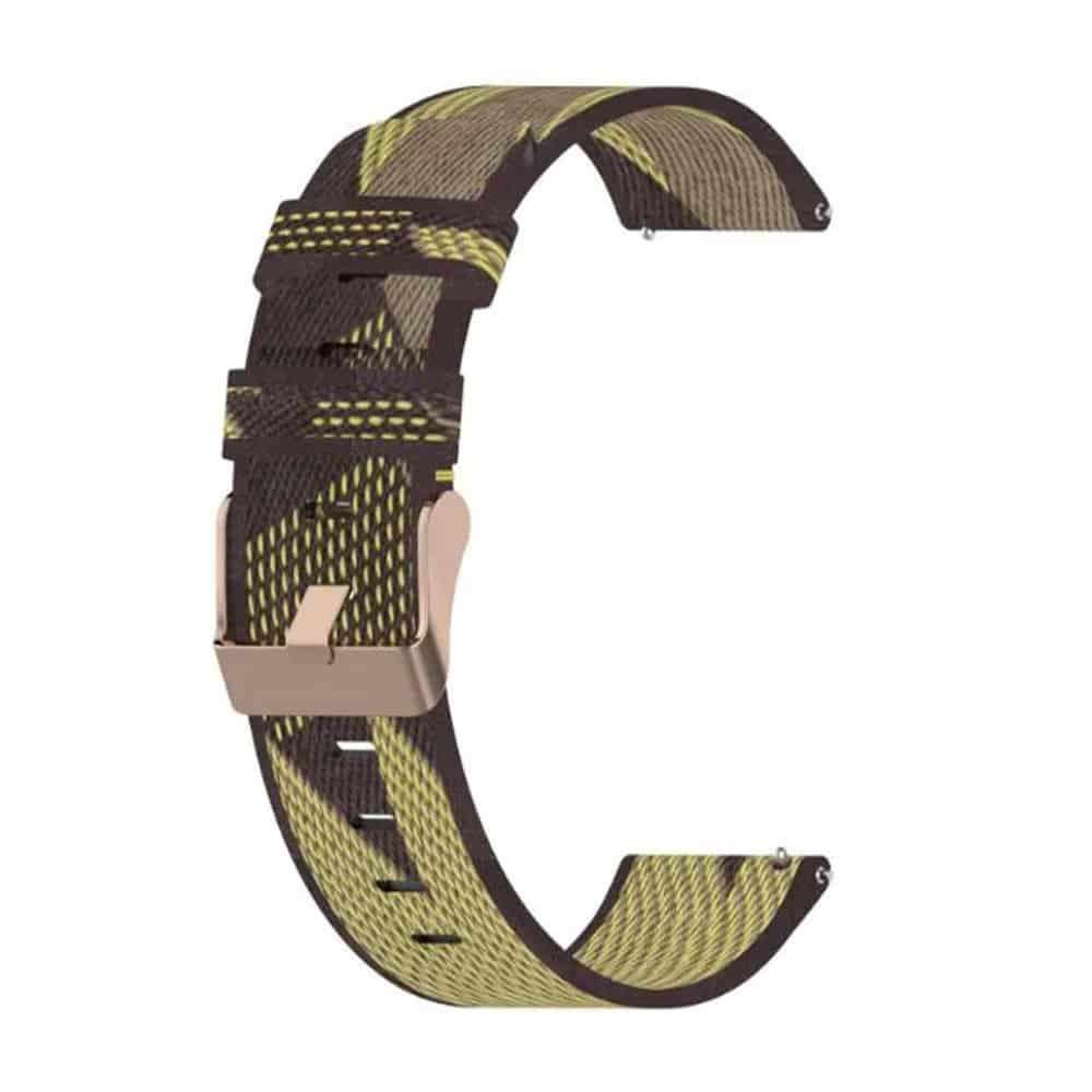 Killer Deals 18mm Water Resistant Nylon Strap for Garmin/Huawei - Yellow