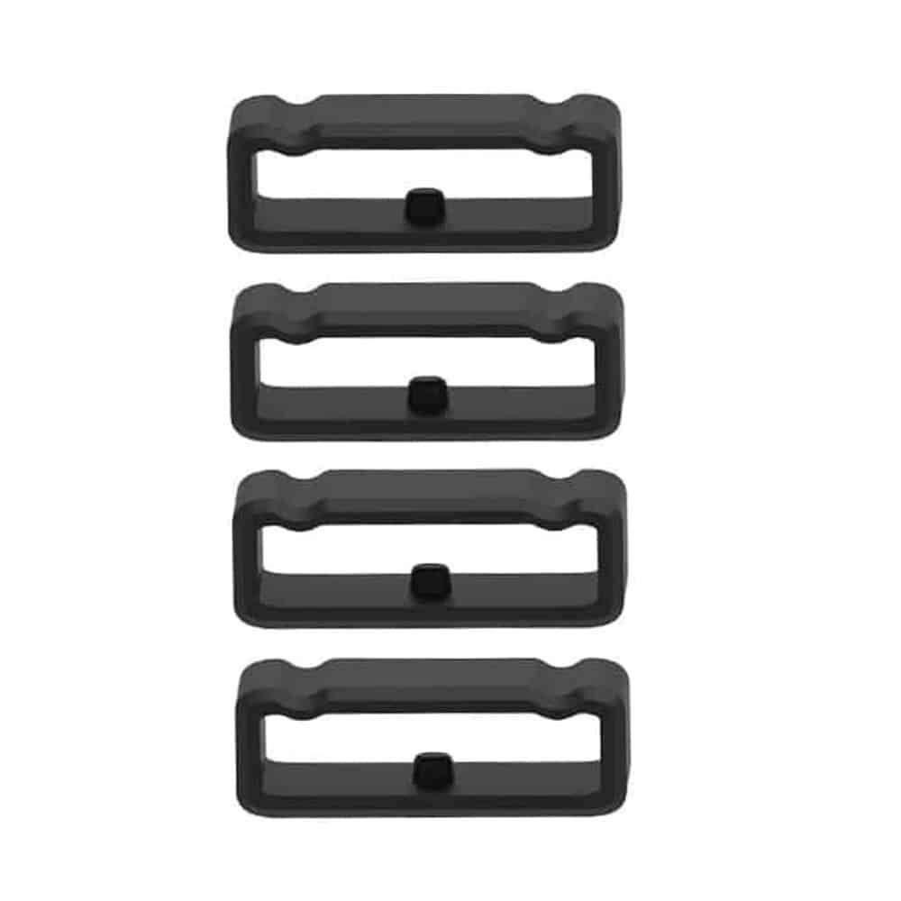 Killer Deals Watch 20MM Silicone Strap Band Saver 4pc - Black