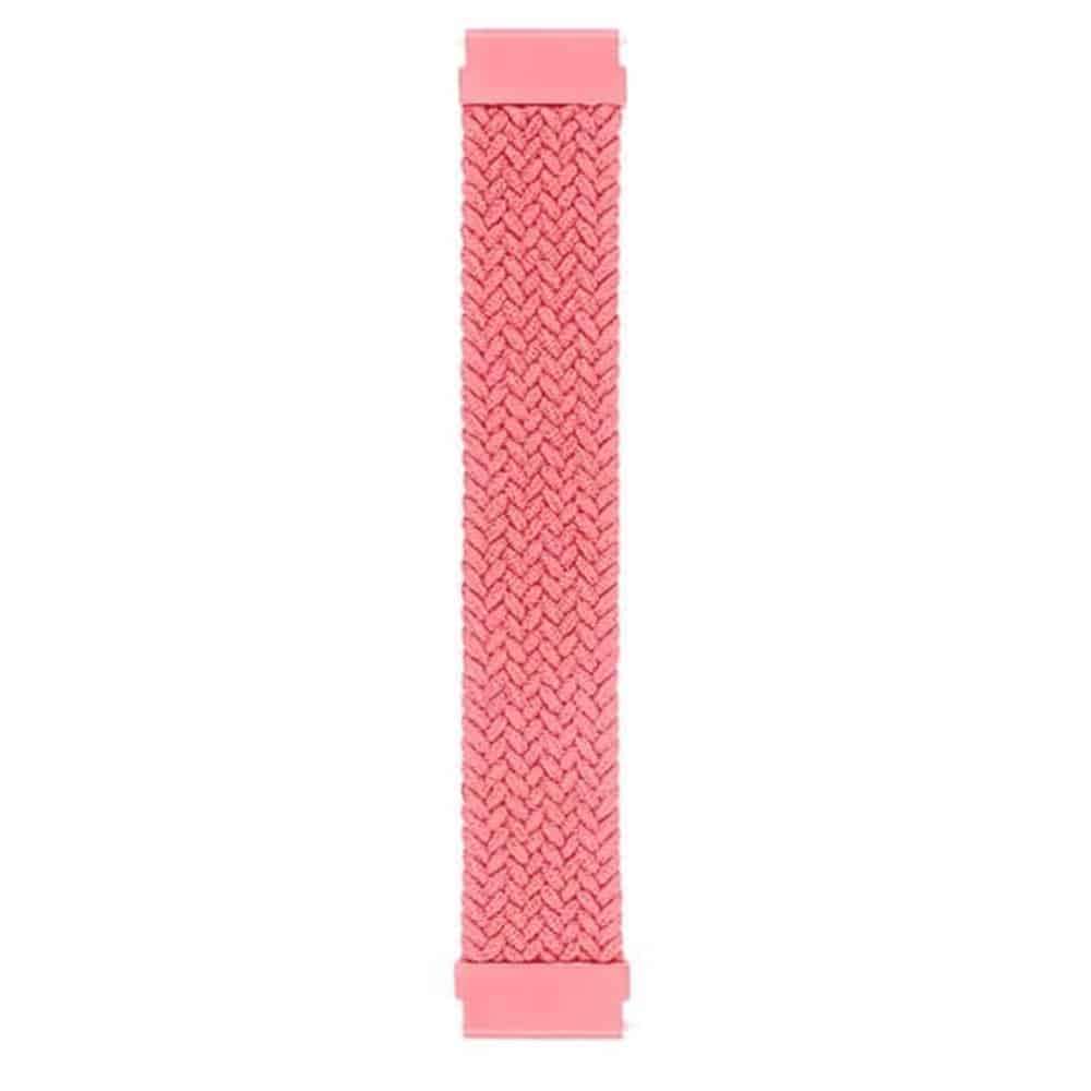 Killer Deals 20mm Universal watch braided elastic loop strap - Pink (135mm)