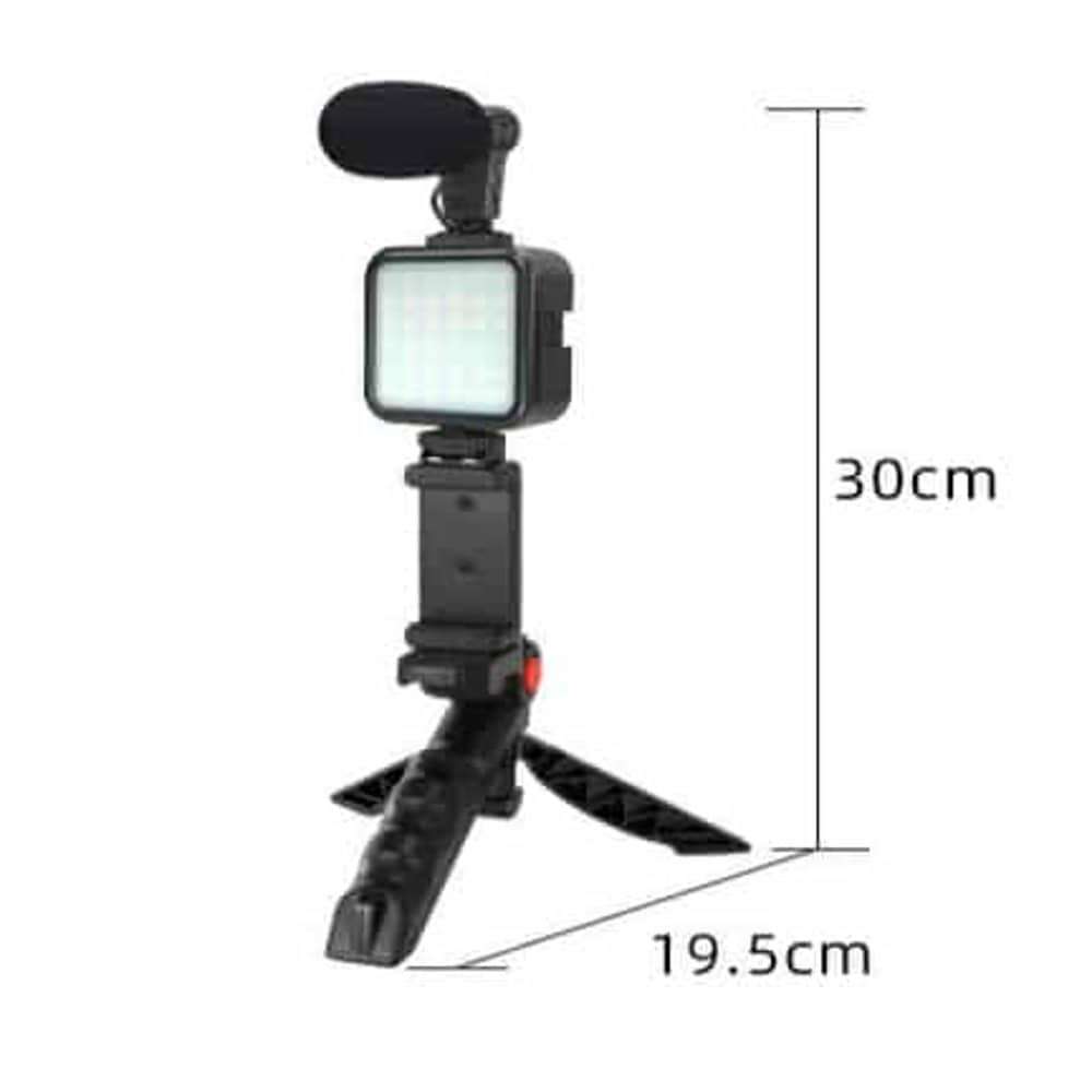 Killer Deals Vlog/Broadcast Equipment Shotgun Mount & Microphone & LED