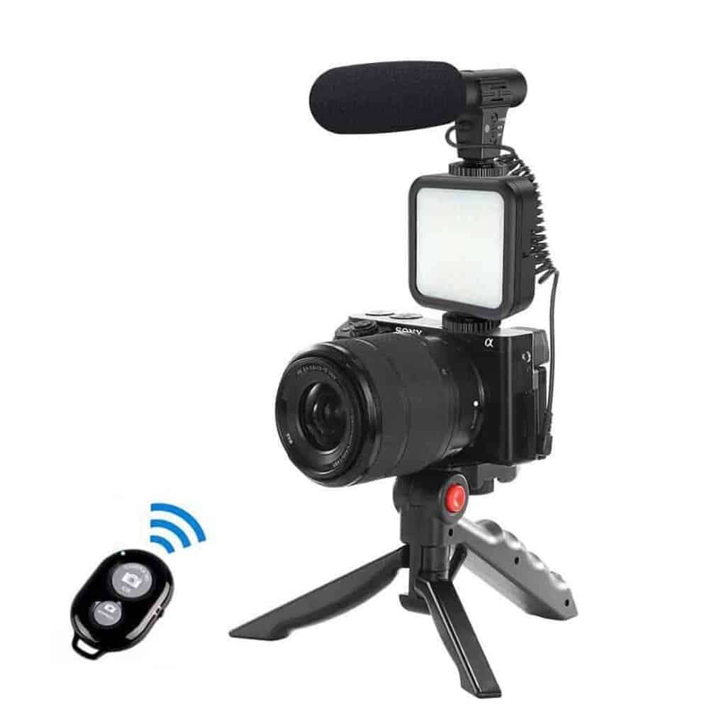 Killer Deals Vlog/Broadcast Equipment Shotgun Mount & Microphone & LED