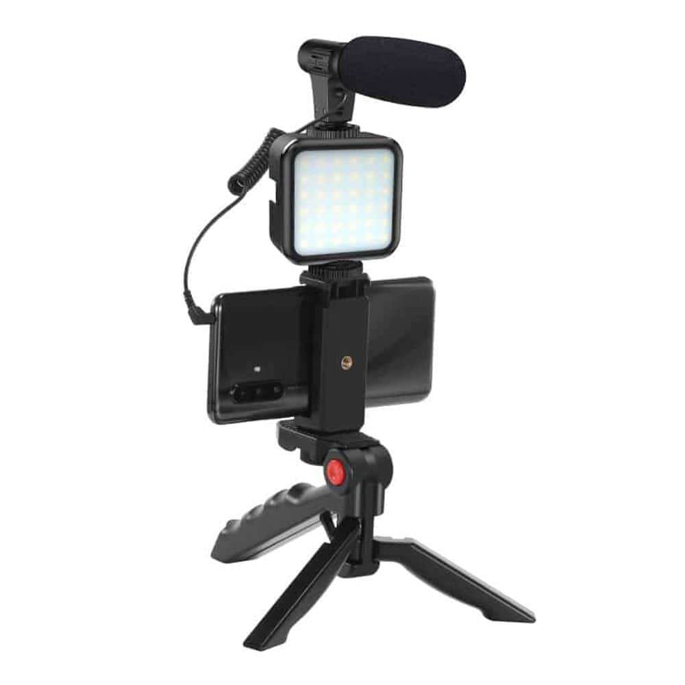 Killer Deals Vlog/Broadcast Equipment Shotgun Mount & Microphone & LED