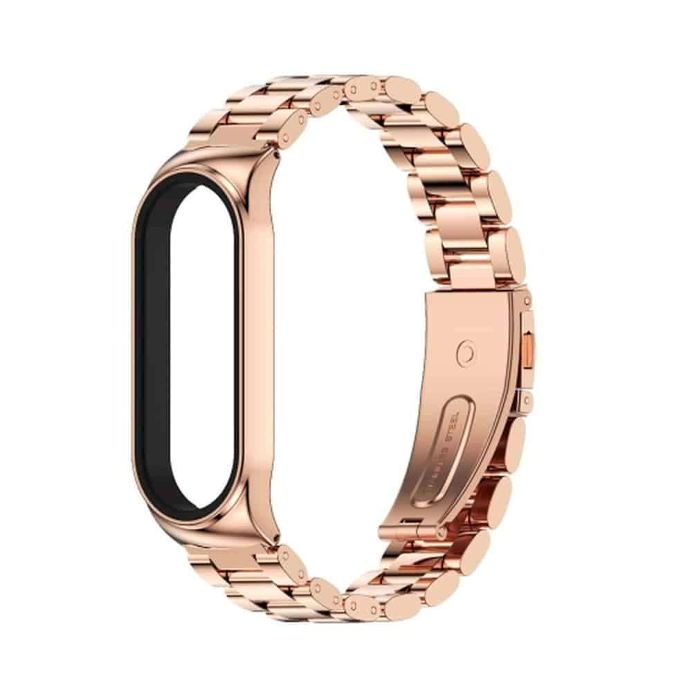 Killer Deals Three-Links Stainless Steel Strap for Xiaomi Band 3 - Gold