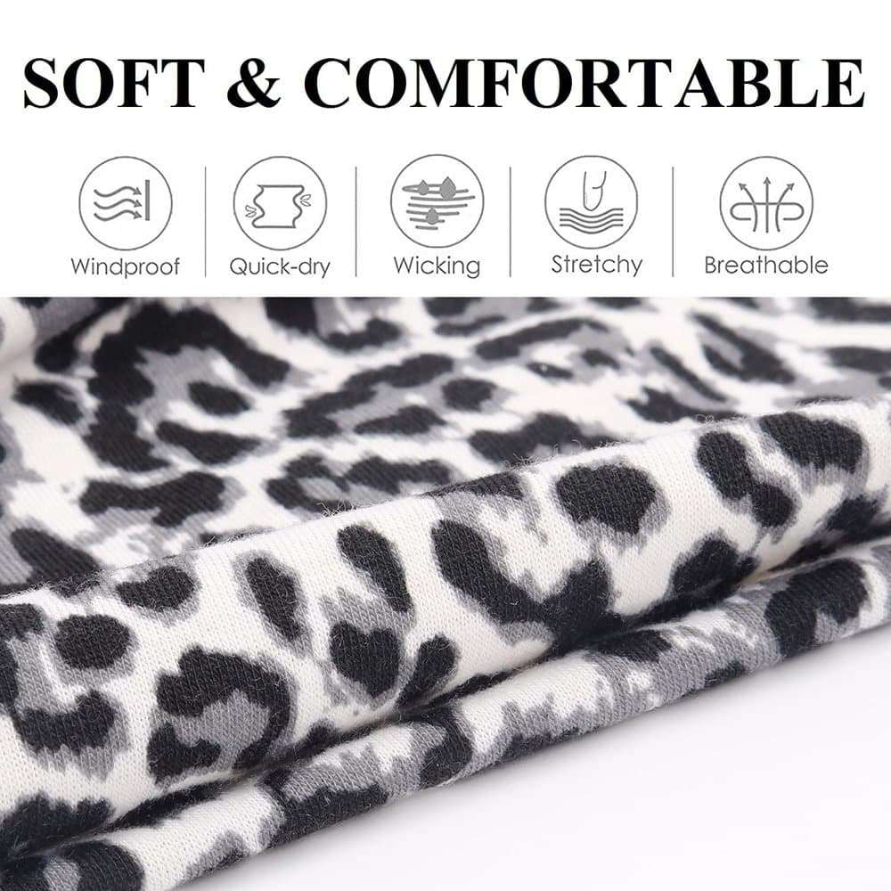 KD Stretchy Animal-Print Multiway Headband for Exercise/Yoga/Running