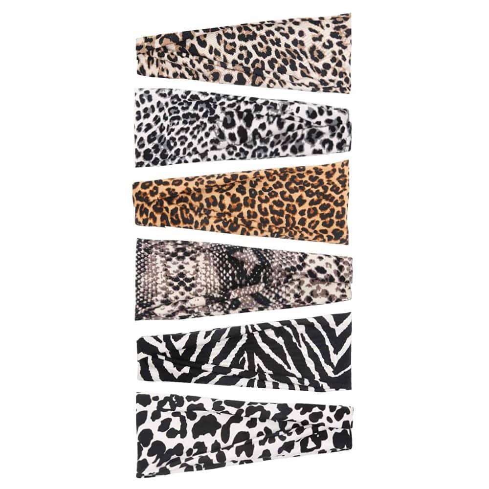 KD Stretchy Animal-Print Multiway Headband for Exercise/Yoga/Running