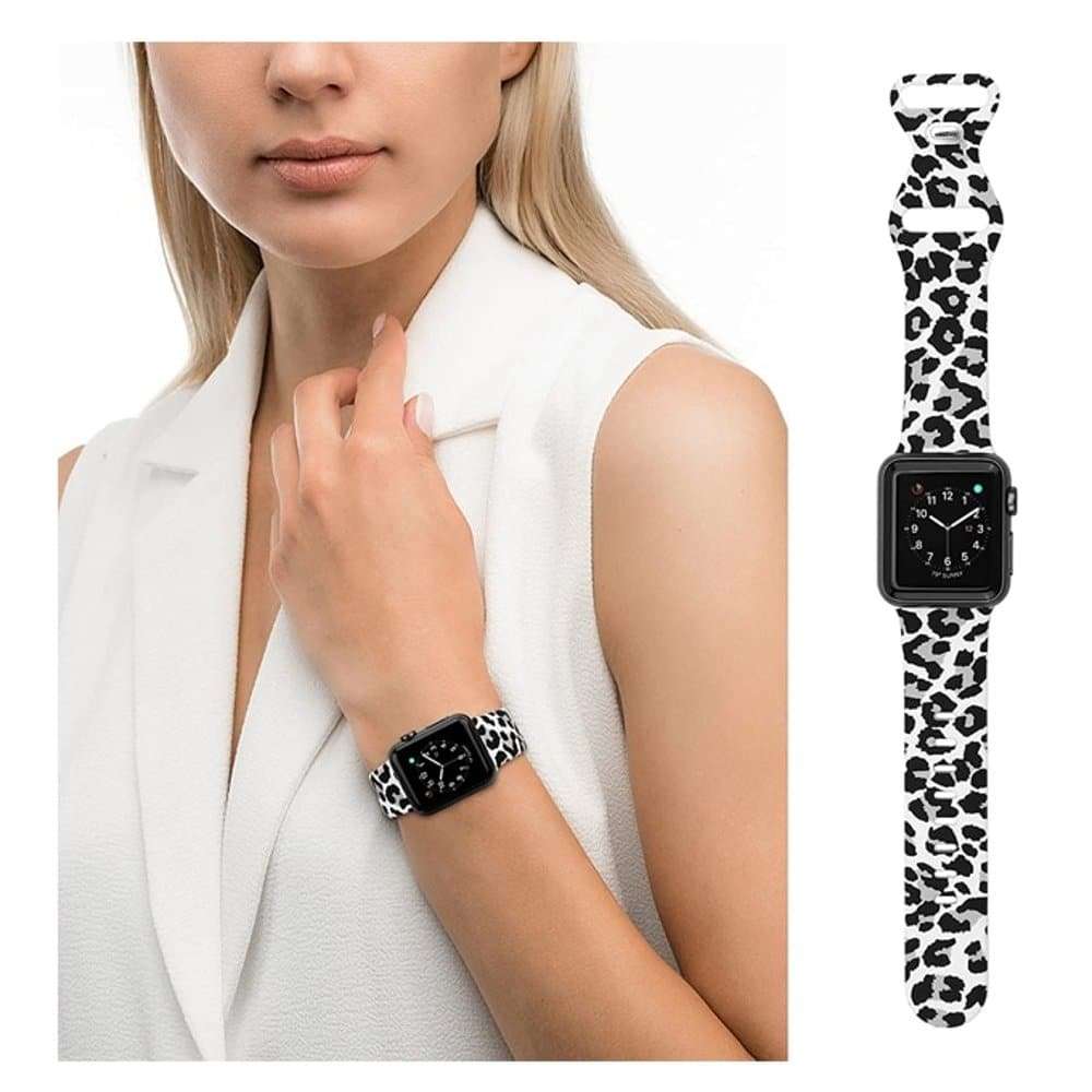 Killer Deals Silicone Strap for 42/44/45/49mm Apple Watch- Leopard