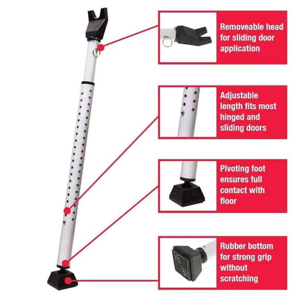 Killer Deals Adjustable Universal Door/ Sliding Door Stopper Security Bar