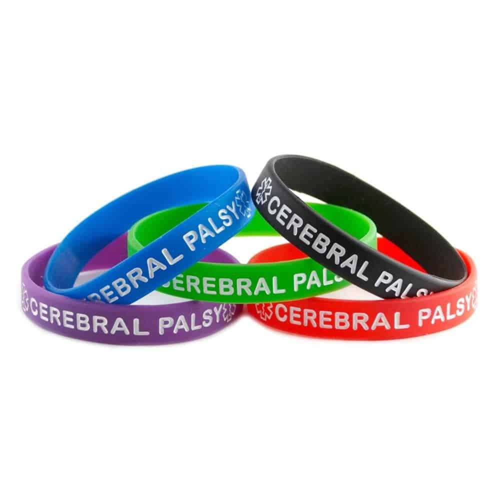 Killer Deals Debossed Cerebral Palsy Bracelet,5pcs/set size:(22cm)
