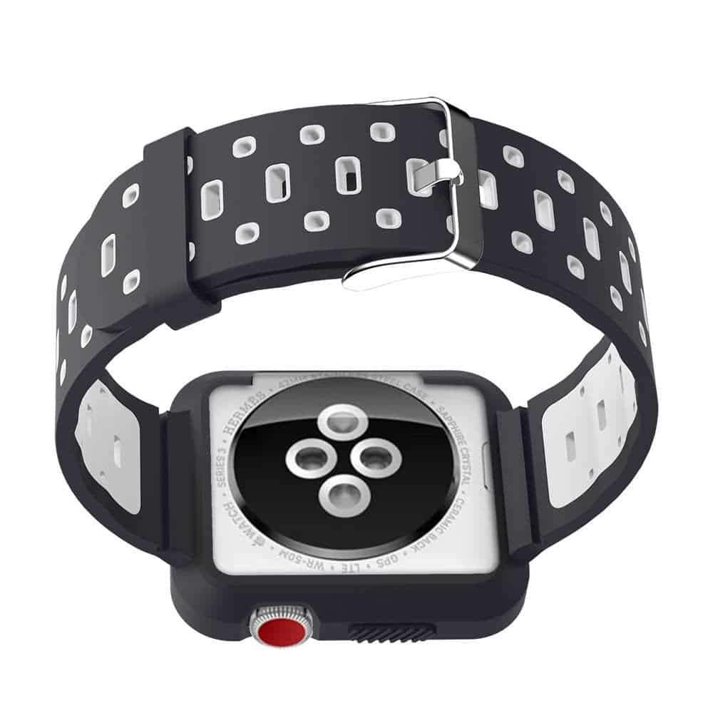 Killer Deals Silicone Strap & Bumper Case 38mm Apple Watch 2pc Combo