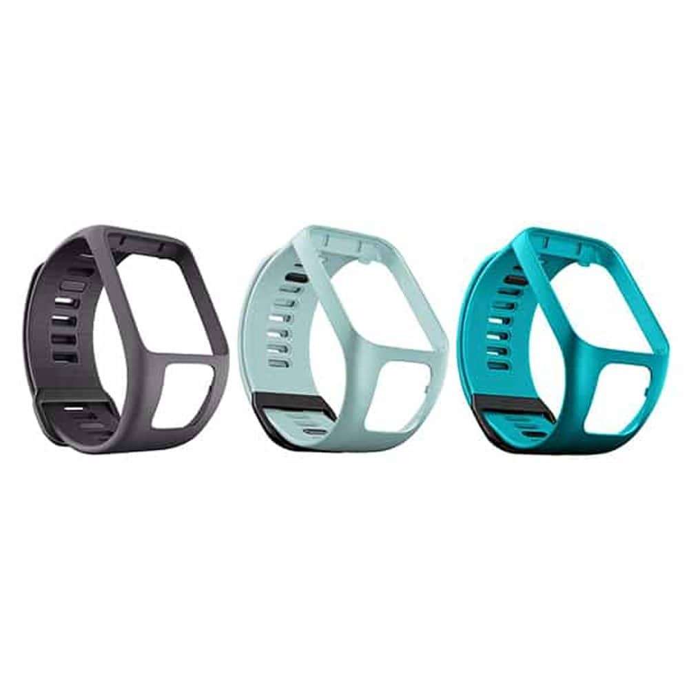 Killer Deals TomTom Runner/Spark Silicone Strap Dark Grey/Bluish Green/Teal - Combo