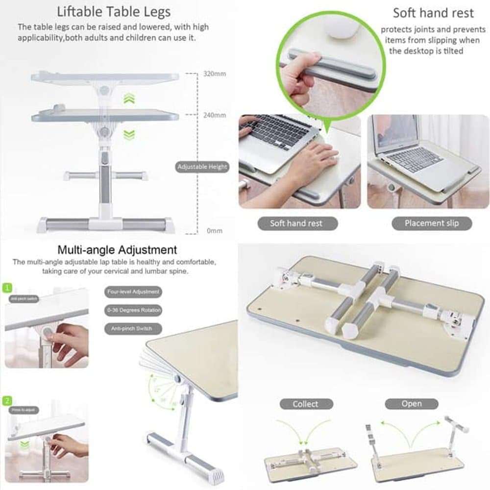 Killer Deals Laptop Portable Standing Desk and Cable Organiser
