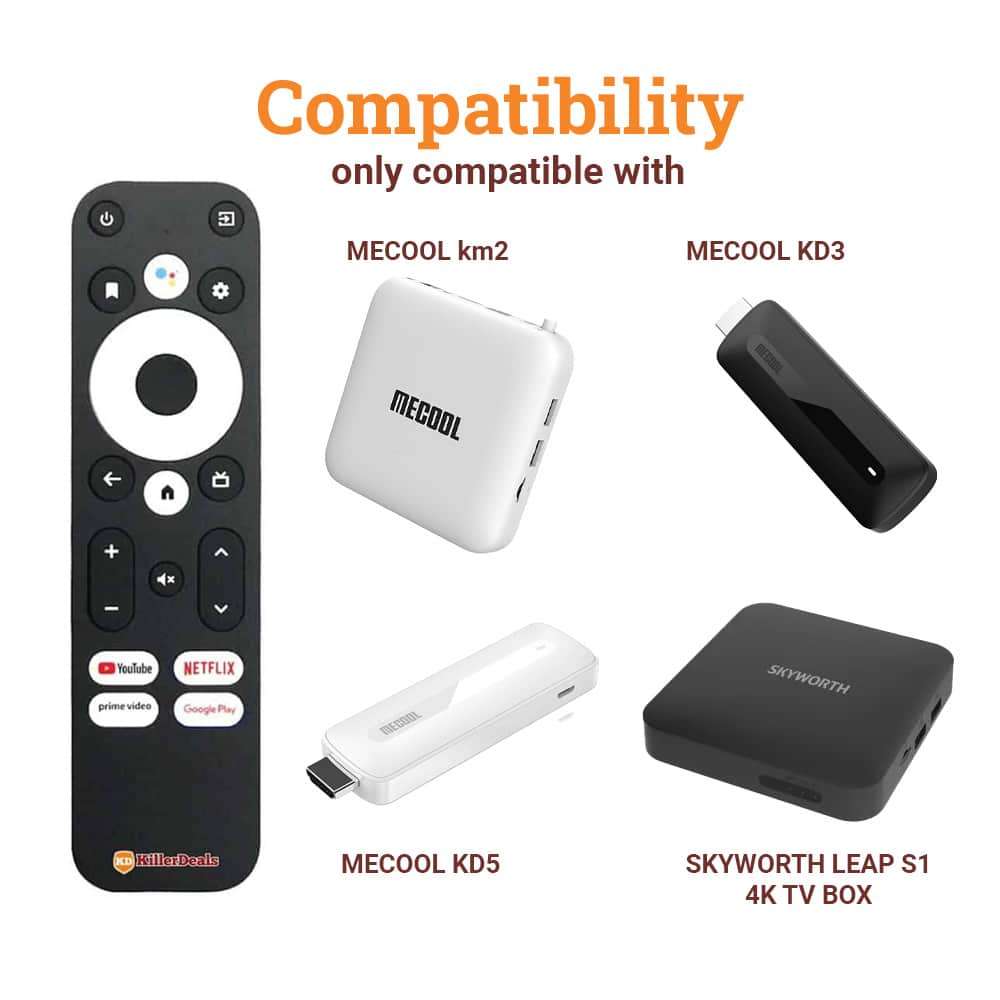 Killer Deals Remote Control for MECOOL KM2/ KD3/ KD5/ Skyworth 4K TV Box